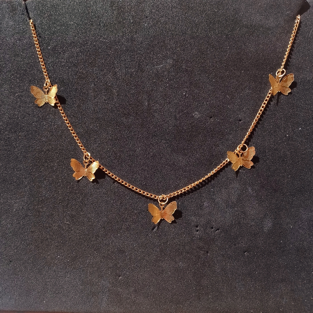 Elegant Gold Butterfly Necklace